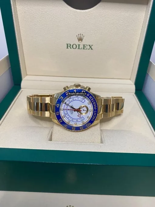 Awesome Fake Rolex Yacht-master II 116688 Caliber 4161 Automatic Movement 44mm Yellow Gold Case Mens/unisex Watch - Image 2