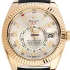 Reliable Knockoff Rolex Sky-dweller 326138 Caliber 9001 Automatic Movement 42mm Yellow Gold Case Mens/unisex Watch