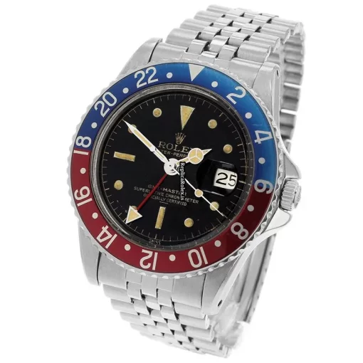 Wholesale Replica Rolex Gmt-master 1675 Automatic Movement 39mm Steel Case Mens/unisex Watch