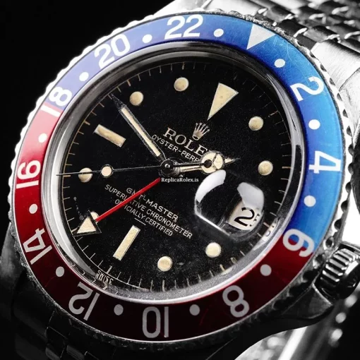Wholesale Replica Rolex Gmt-master 1675 Automatic Movement 39mm Steel Case Mens/unisex Watch - Image 11