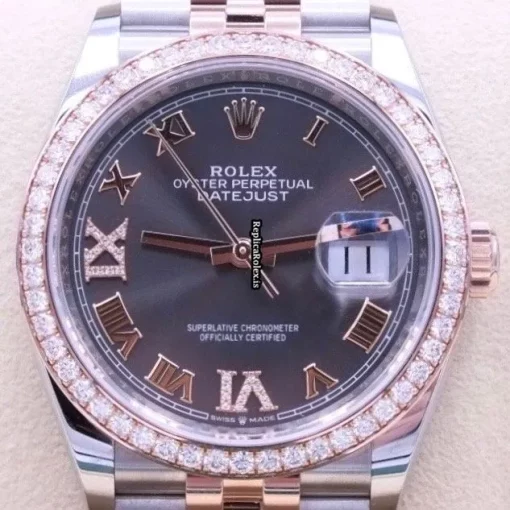 Recommend Replica Rolex Datejust 126281rbr Automatic Movement 36mm Gold/steel Case Mens/unisex Watch