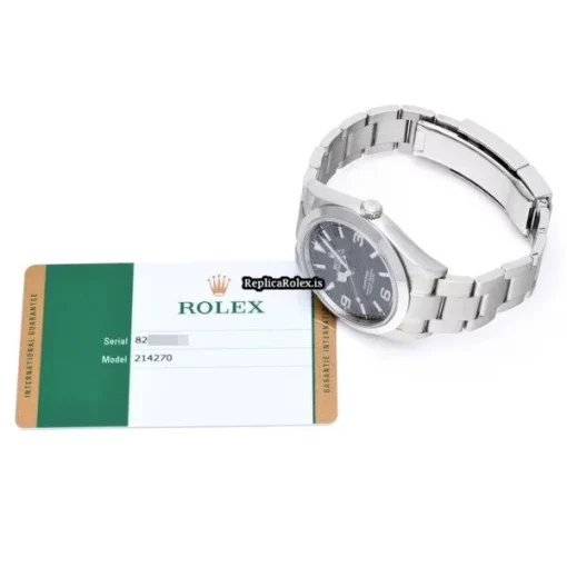 Popular Fake Rolex Explorer 214270 Caliber 3132 Automatic Movement 39mm Steel Case Watch - Image 5