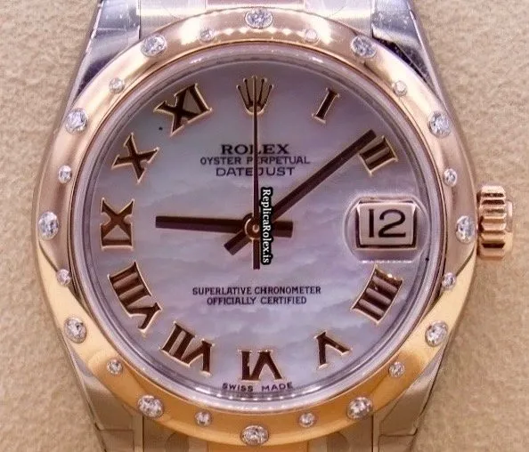 Great Replica Rolex Lady-datejust 178341 Automatic Movement 31mm Gold/steel Case Womens Watch