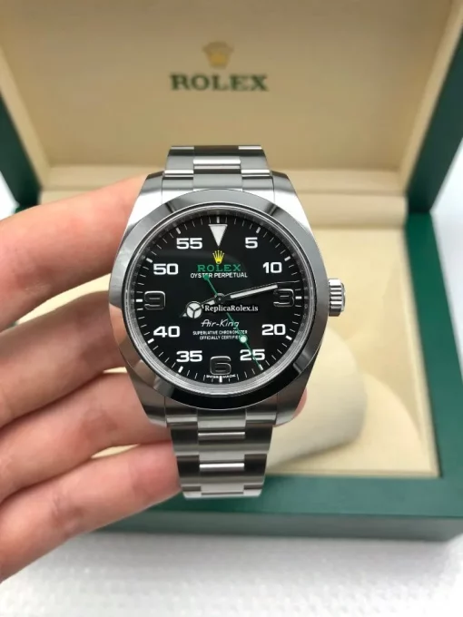 Fabulous Replica Rolex Air King 116900 Caliber 3131 Automatic Movement 40mm Steel Case Mens/unisex Watch - Image 10