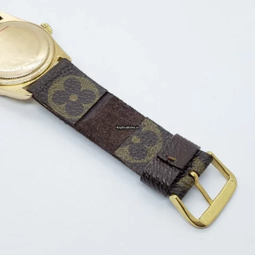 Offering Replica Rolex Datejust 1601 Caliber 1570 Automatic Movement 36mm Yellow Gold Case Mens/unisex Watch - Image 11