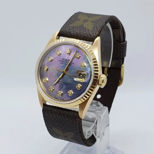 Offering Replica Rolex Datejust 1601 Caliber 1570 Automatic Movement 36mm Yellow Gold Case Mens/unisex Watch - Image 2