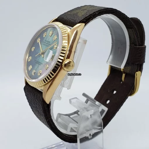 Offering Replica Rolex Datejust 1601 Caliber 1570 Automatic Movement 36mm Yellow Gold Case Mens/unisex Watch - Image 4