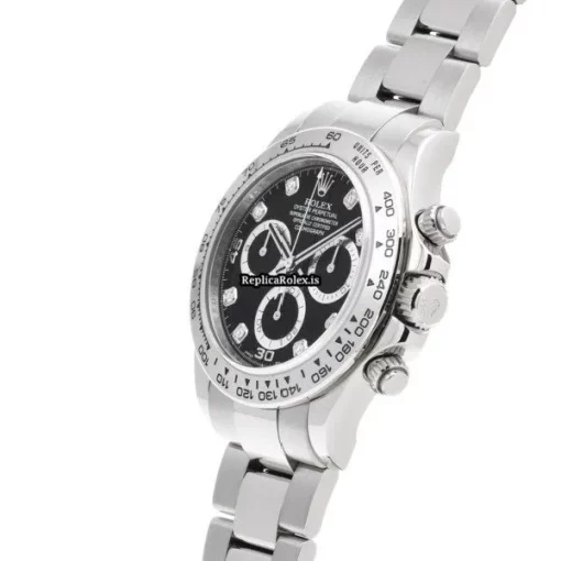 Affordable Replica Rolex Daytona 116509g Caliber 4130 Automatic Movement 40mm White Gold Case Watch - Image 2