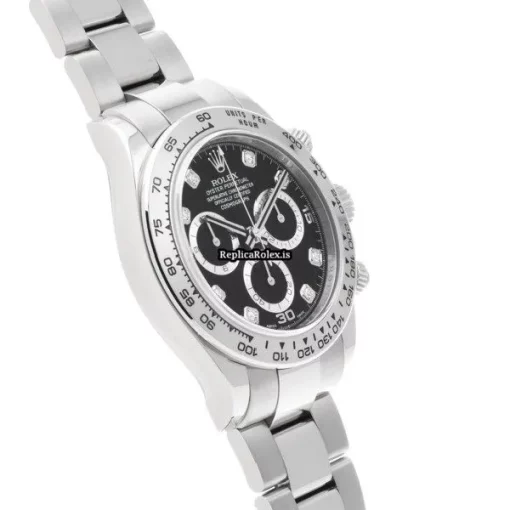 Affordable Replica Rolex Daytona 116509g Caliber 4130 Automatic Movement 40mm White Gold Case Watch - Image 3