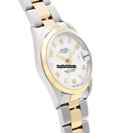 Quality Clone Rolex Oyster Perpetual Date 15203 Caliber 3135 Automatic Movement 34mm Steel Case Watch - Image 3