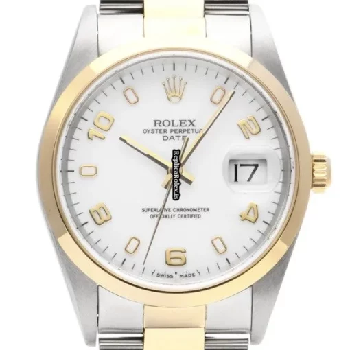 Quality Clone Rolex Oyster Perpetual Date 15203 Caliber 3135 Automatic Movement 34mm Steel Case Watch - Image 6