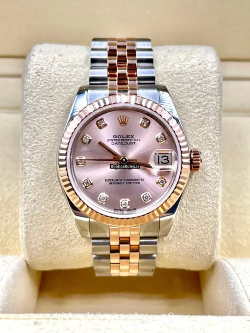 Wholesale Replica Rolex Lady-datejust 178271 Caliber 2235 Automatic Movement 31mm Gold/steel Case Womens Watch