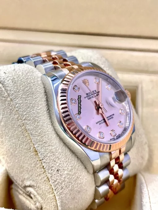 Wholesale Replica Rolex Lady-datejust 178271 Caliber 2235 Automatic Movement 31mm Gold/steel Case Womens Watch - Image 2