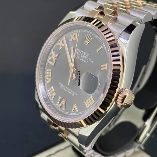 Swiss Fake Rolex Datejust 126231 Caliber 3235 Automatic Movement 36x44mm Gold/steel Case Mens/unisex Watch - Image 6