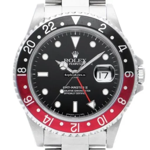Nice Replica Rolex Gmt-master II 16710 Caliber 3185 Automatic Movement 40mm Steel Case Watch - Image 6