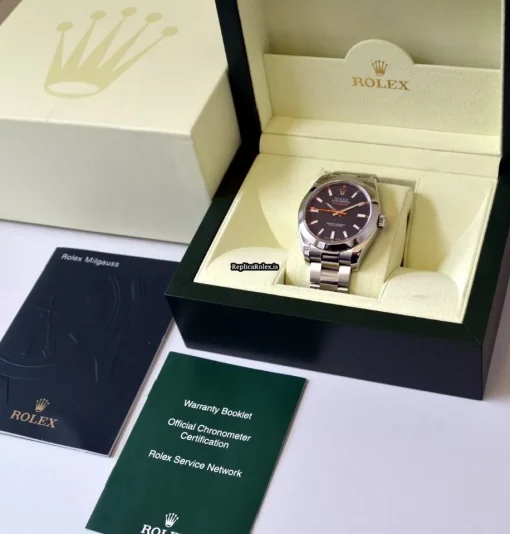Mind-boggling Fake Rolex Milgauss 116400 Caliber 3131 Automatic Movement 40mm Steel Case Mens/unisex Watch - Image 15