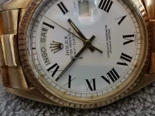High-end Fake Rolex Day-date 36 1803 Caliber 1556 Automatic Movement 36mm Yellow Gold Case Mens/unisex Watch - Image 2