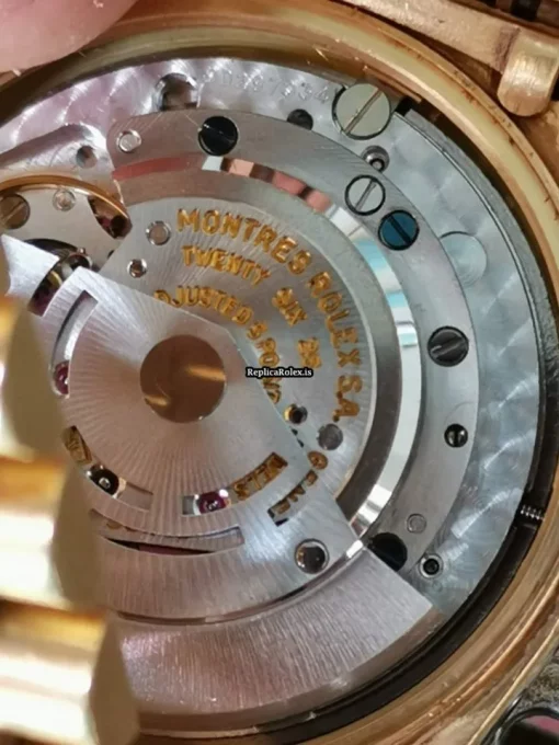 High-end Fake Rolex Day-date 36 1803 Caliber 1556 Automatic Movement 36mm Yellow Gold Case Mens/unisex Watch - Image 5
