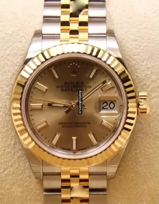 Cheap Fake Rolex Lady-datejust 279173 Automatic Movement 28mm Gold/steel Case Womens Watch