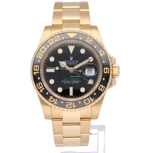 Incredible Fake Rolex Gmt-master II 116718ln Automatic Movement 40mm Yellow Gold Case Mens/unisex Watch