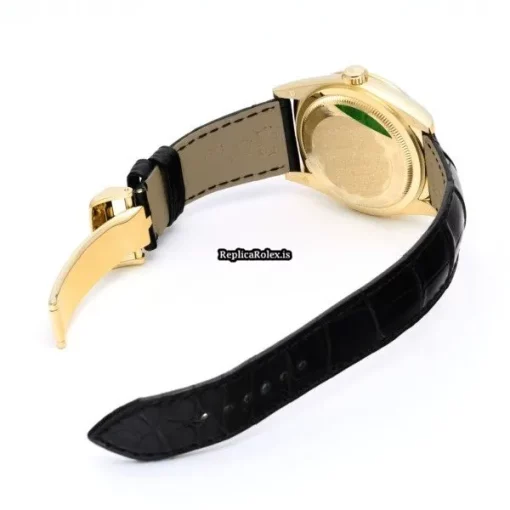 Affordable Replica Rolex Day-date 36 118138a Automatic Movement 36mm Yellow Gold Case Watch - Image 4