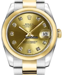 Beautiful Replica Rolex Lady-datejust 179163 Caliber 2235 Automatic Movement 26mm Gold/steel Case Womens Watch