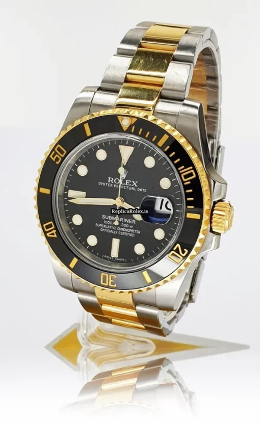Distinctive Replica Rolex Submariner Date 116613ln Caliber 3135 Automatic Movement 40mm Gold/steel Case Mens/unisex Watch - Image 2