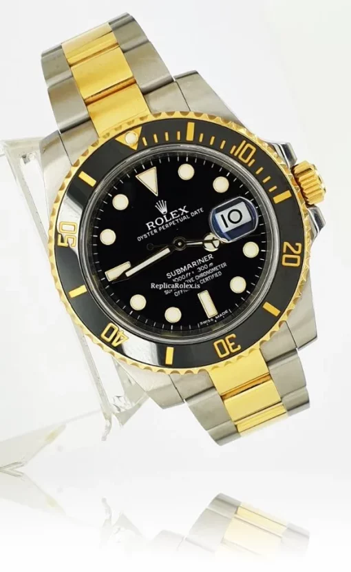 Distinctive Replica Rolex Submariner Date 116613ln Caliber 3135 Automatic Movement 40mm Gold/steel Case Mens/unisex Watch - Image 3