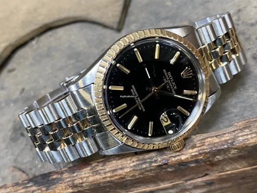 Reliable Fakes Rolex Oyster Perpetual Date 15053 Caliber 3035 Automatic Movement 34mm Gold/steel Case Mens/unisex Watch - Image 12