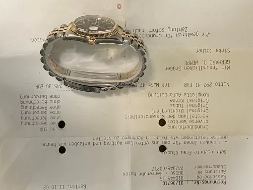 Reliable Fakes Rolex Oyster Perpetual Date 15053 Caliber 3035 Automatic Movement 34mm Gold/steel Case Mens/unisex Watch - Image 14