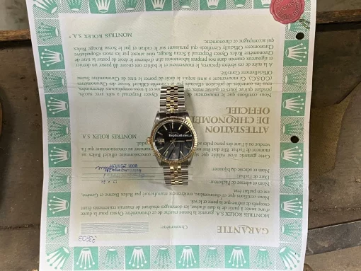 Reliable Fakes Rolex Oyster Perpetual Date 15053 Caliber 3035 Automatic Movement 34mm Gold/steel Case Mens/unisex Watch - Image 15