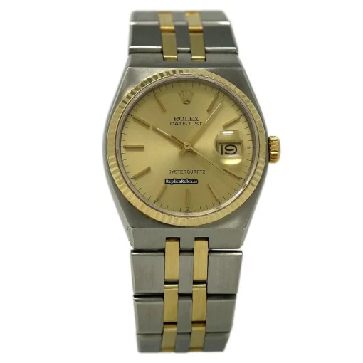 Top Replica Rolex Datejust Oysterquartz 17013 Quartz Movement 36mm Steel Case Mens/unisex Watch - Image 2
