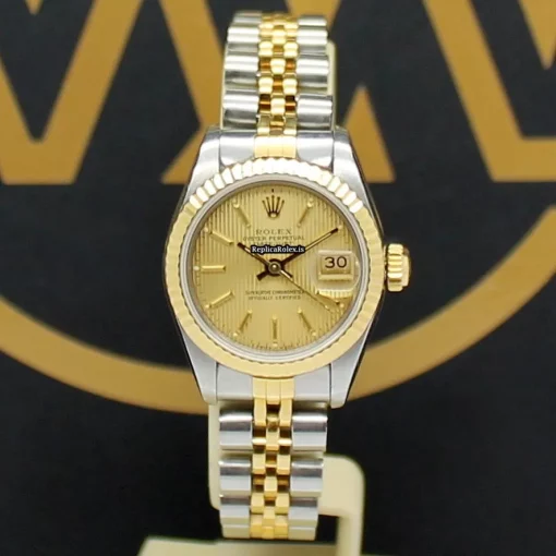 Remarkable Replica Rolex Lady-datejust 69173 Caliber 2135 Automatic Movement 26mm Steel Case Womens Watch - Image 5