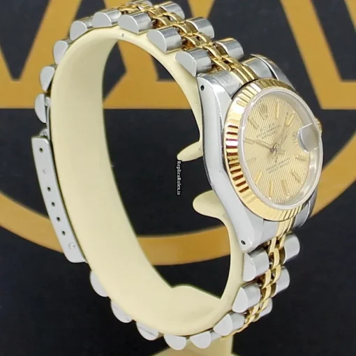 Remarkable Replica Rolex Lady-datejust 69173 Caliber 2135 Automatic Movement 26mm Steel Case Womens Watch - Image 6