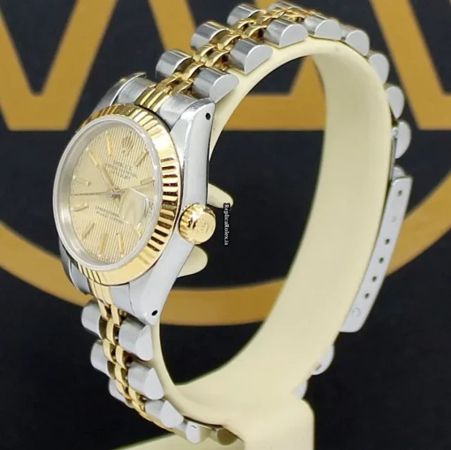 Remarkable Replica Rolex Lady-datejust 69173 Caliber 2135 Automatic Movement 26mm Steel Case Womens Watch - Image 7