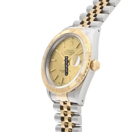 Stylish Fake Rolex Datejust Turn-o-graph 16263 Caliber 3135 Automatic Movement 36mm Steel Case Watch - Image 2