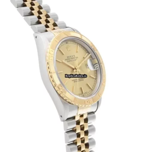 Stylish Fake Rolex Datejust Turn-o-graph 16263 Caliber 3135 Automatic Movement 36mm Steel Case Watch - Image 3