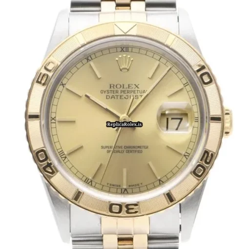 Stylish Fake Rolex Datejust Turn-o-graph 16263 Caliber 3135 Automatic Movement 36mm Steel Case Watch - Image 5