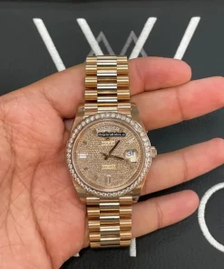 Fine Fake Rolex Day-date 40 228345 Caliber 3255 Automatic Movement 40mm Rose Gold Case Mens/unisex Watch