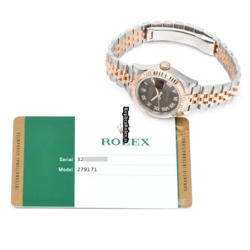 Distinctive Replica Rolex Lady-datejust 279171 Caliber 2236 Automatic Movement 28mm Steel Case Womens Watch - Image 5