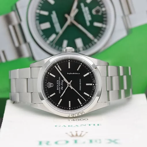 Superior Imitation Rolex Air King Precision 14000 Caliber 3000 Automatic Movement 34mm Steel Case Mens/unisex Watch - Image 2