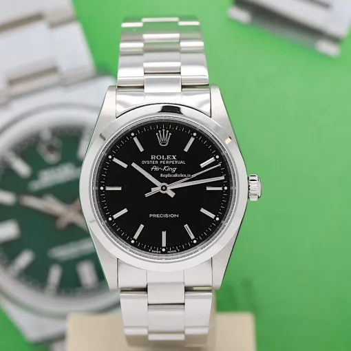 Superior Imitation Rolex Air King Precision 14000 Caliber 3000 Automatic Movement 34mm Steel Case Mens/unisex Watch - Image 4