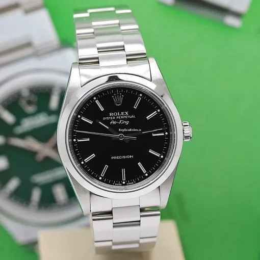 Superior Imitation Rolex Air King Precision 14000 Caliber 3000 Automatic Movement 34mm Steel Case Mens/unisex Watch - Image 7