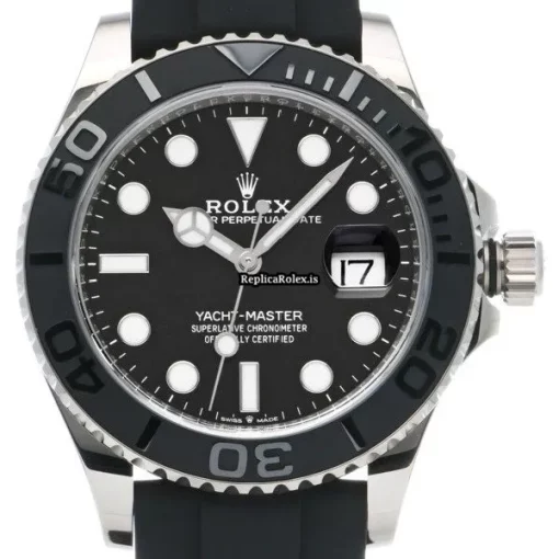 Wholesale Fake Rolex Yacht-master 42 226659 Caliber 3235 Automatic Movement 42mm White Gold Case Watch - Image 6