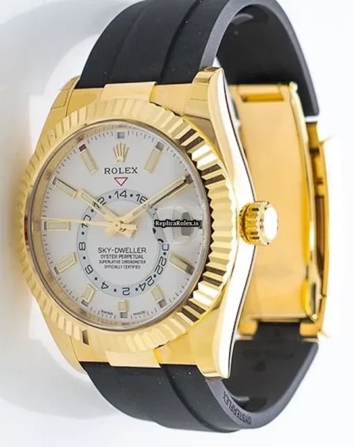 Good Replica Rolex Sky-dweller 326238 Automatic Movement 42mm Yellow Gold Case Mens/unisex Watch