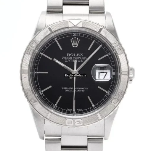 Wholesale Replica Rolex Datejust Turn-o-graph 16264 Caliber 3135 Automatic Movement 36mm Steel Case Watch - Image 6