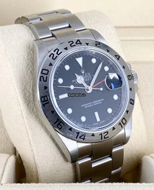Cool Replica Rolex Explorer II 16570 Caliber 3185 Automatic Movement 40mm Steel Case Mens/unisex Watch - Image 3