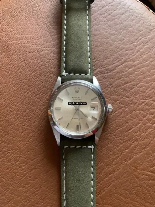 Top Fake Rolex Oyster Precision 6694 Caliber 1225 Manual Winding Movement 34x40mm Steel Case Mens/unisex Watch