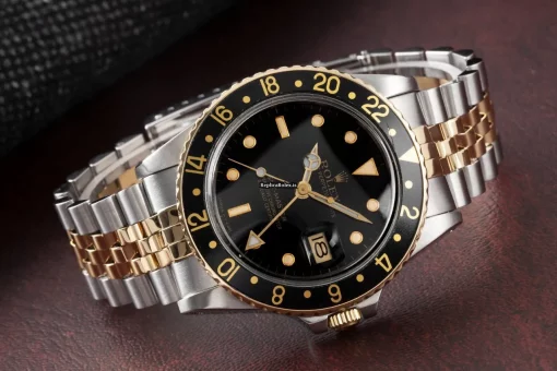 Stylish Fake Rolex Gmt-master 16753 Caliber 3075 Automatic Movement 40mm Gold/steel Case Mens/unisex Watch - Image 10