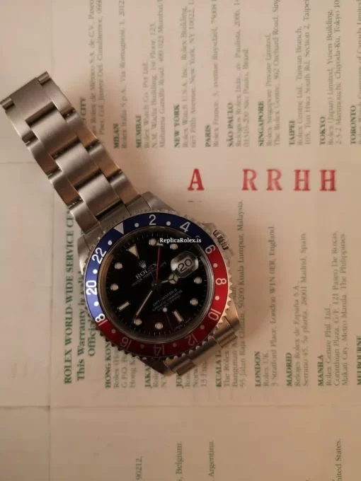 Offering Replica Rolex Gmt-master II 16710 Caliber 3185 Automatic Movement 40mm Steel Case Mens/unisex Watch - Image 2